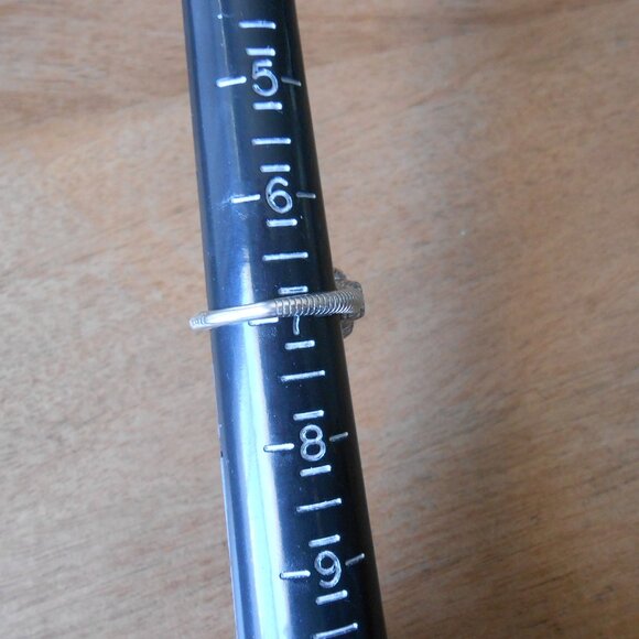 Judith Ripka Sterling Silver Blue Stone Ring Size 7 - Picture 6 of 16